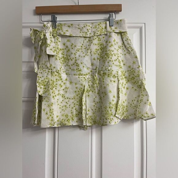 Allsaints green frida skirt NWT US 6 - Picture 1 of 10